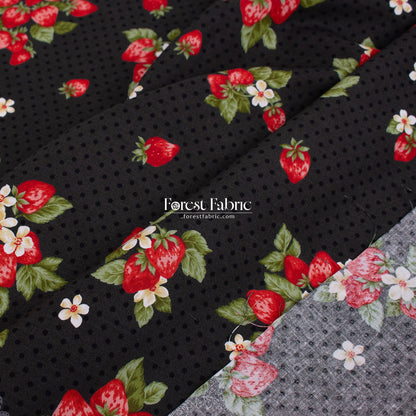 cotton - Strawberry Fields fabric - FO:REST Fabric 布恩堂Liberty fabrictana lawnjapanese fabricykk zipper