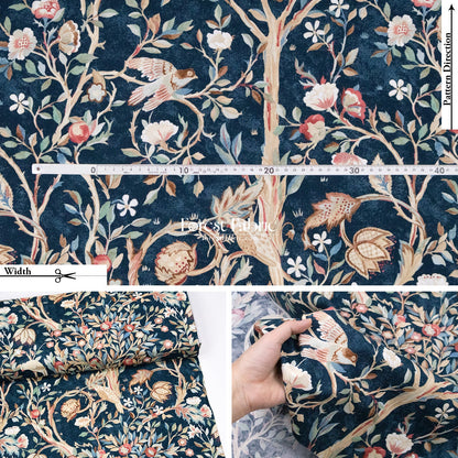 cotton - The Art of William Morris fabric 2 - FO:REST Fabric 布恩堂Liberty fabrictana lawnjapanese fabricykk zipper