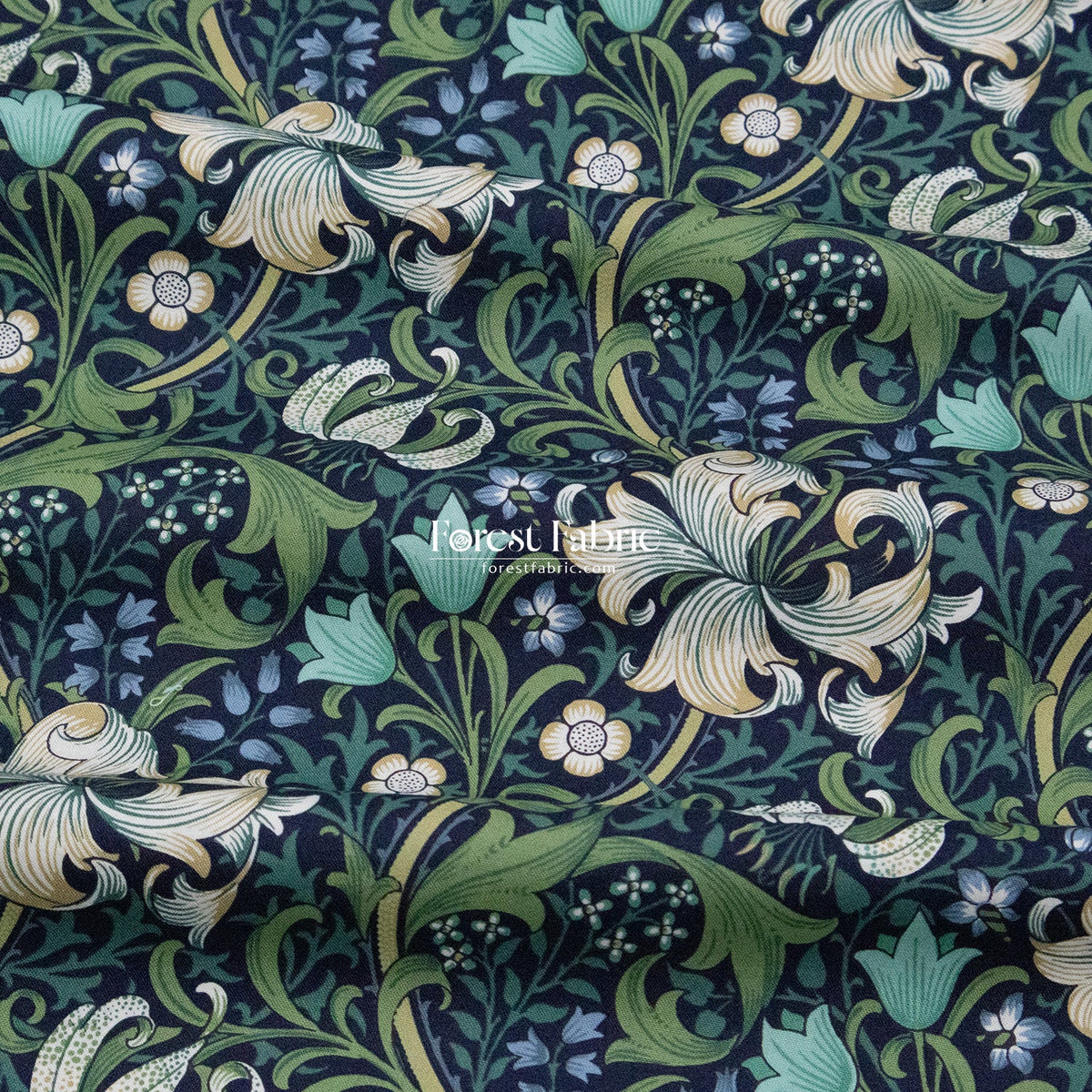 cotton - The Art of William Morris fabric 3 - FO:REST Fabric 布恩堂Liberty fabrictana lawnjapanese fabricykk zipper