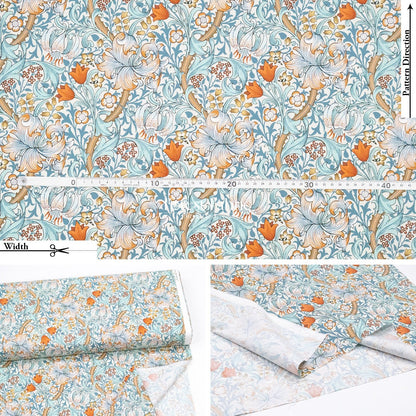 cotton - The Art of William Morris fabric 3 - FO:REST Fabric 布恩堂Liberty fabrictana lawnjapanese fabricykk zipper