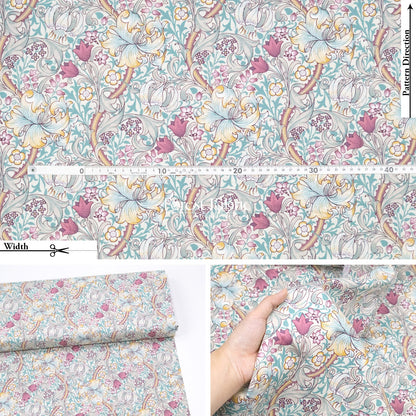 cotton - The Art of William Morris fabric 3 - FO:REST Fabric 布恩堂Liberty fabrictana lawnjapanese fabricykk zipper