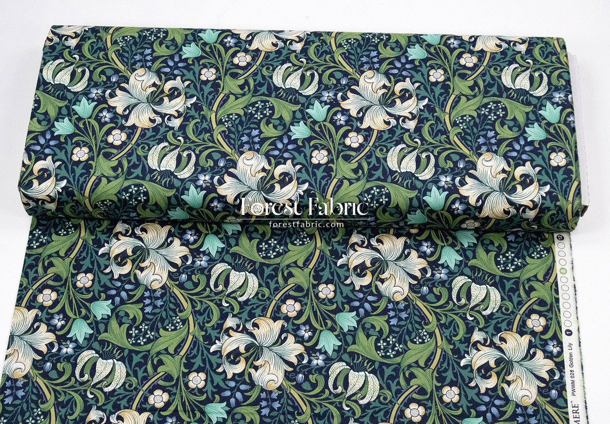 cotton - The Art of William Morris fabric 3 - FO:REST Fabric 布恩堂Liberty fabrictana lawnjapanese fabricykk zipper