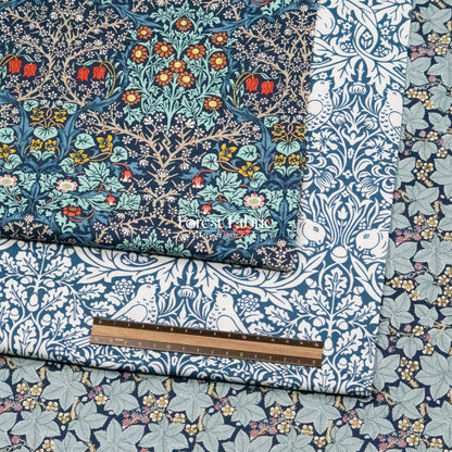 cotton - The Art of William Morris fabric 5 - FO:REST Fabric 布恩堂Liberty fabrictana lawnjapanese fabricykk zipper
