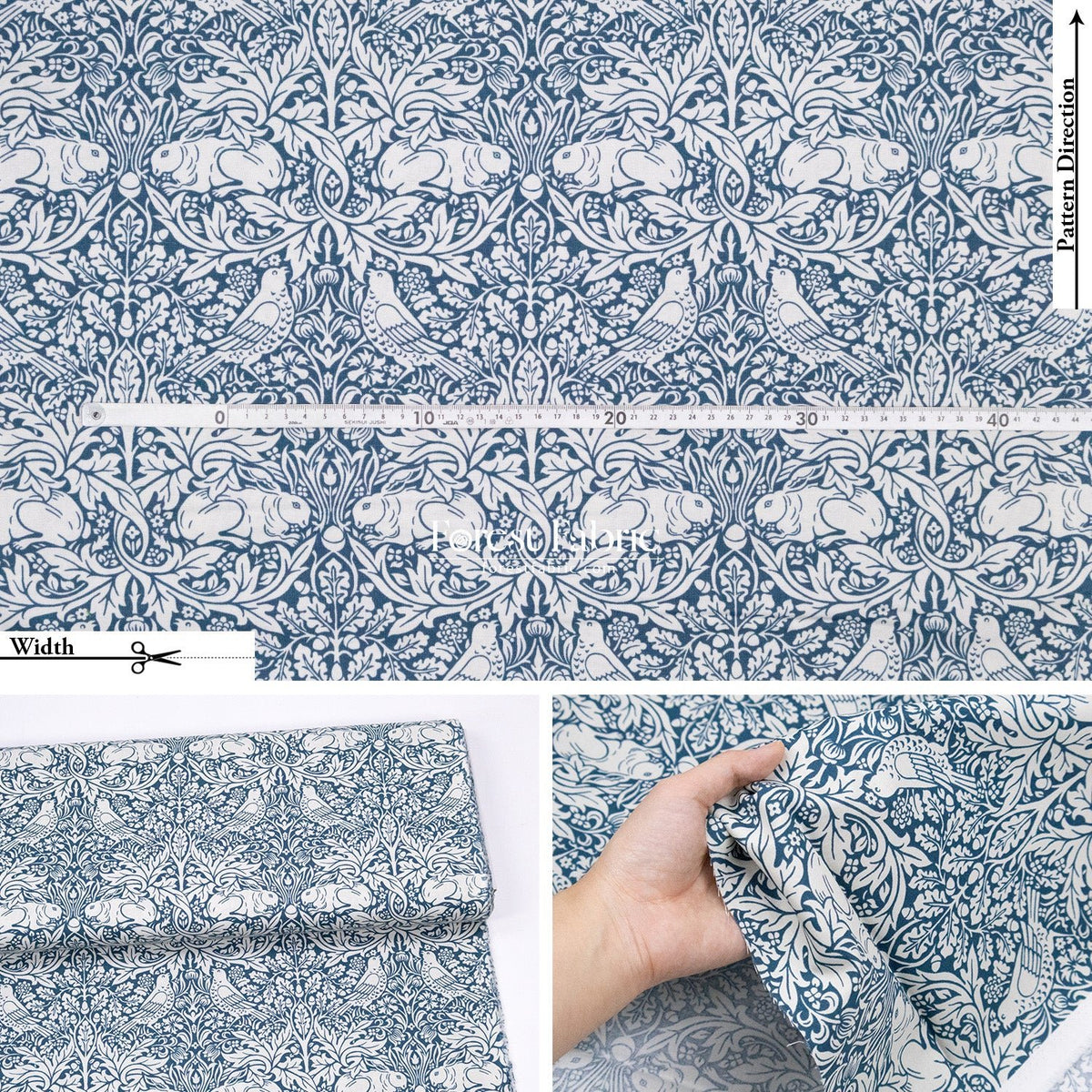 cotton - The Art of William Morris fabric 5 - FO:REST Fabric 布恩堂Liberty fabrictana lawnjapanese fabricykk zipper