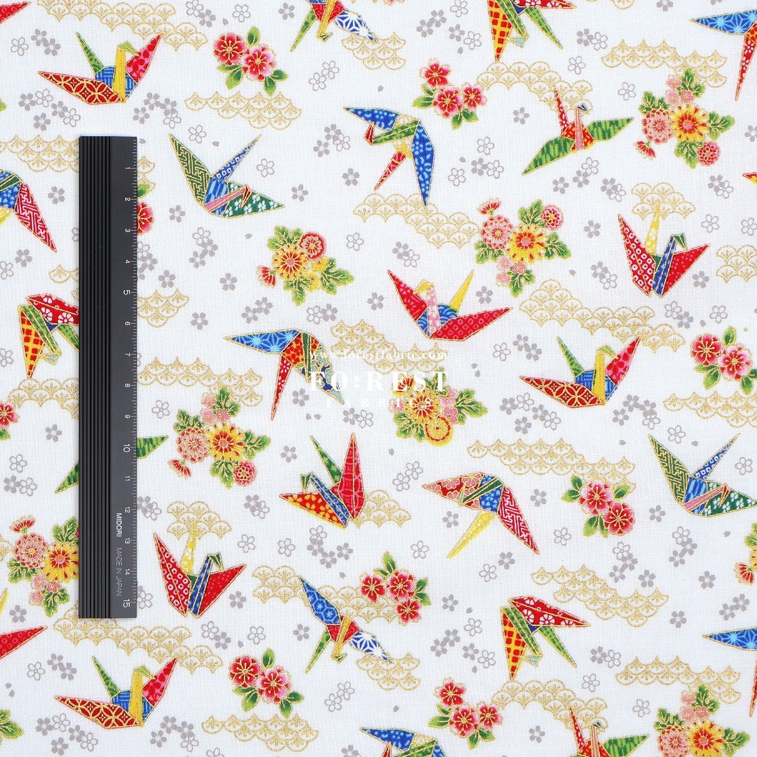 cotton - Thousand Paper Cranes - FO:REST Fabric 布恩堂Liberty fabrictana lawnjapanese fabricykk zipper