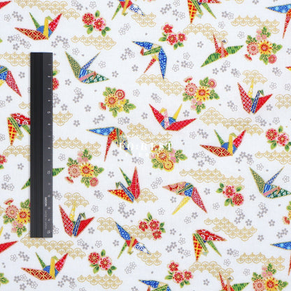 cotton - Thousand Paper Cranes - FO:REST Fabric 布恩堂Liberty fabrictana lawnjapanese fabricykk zipper