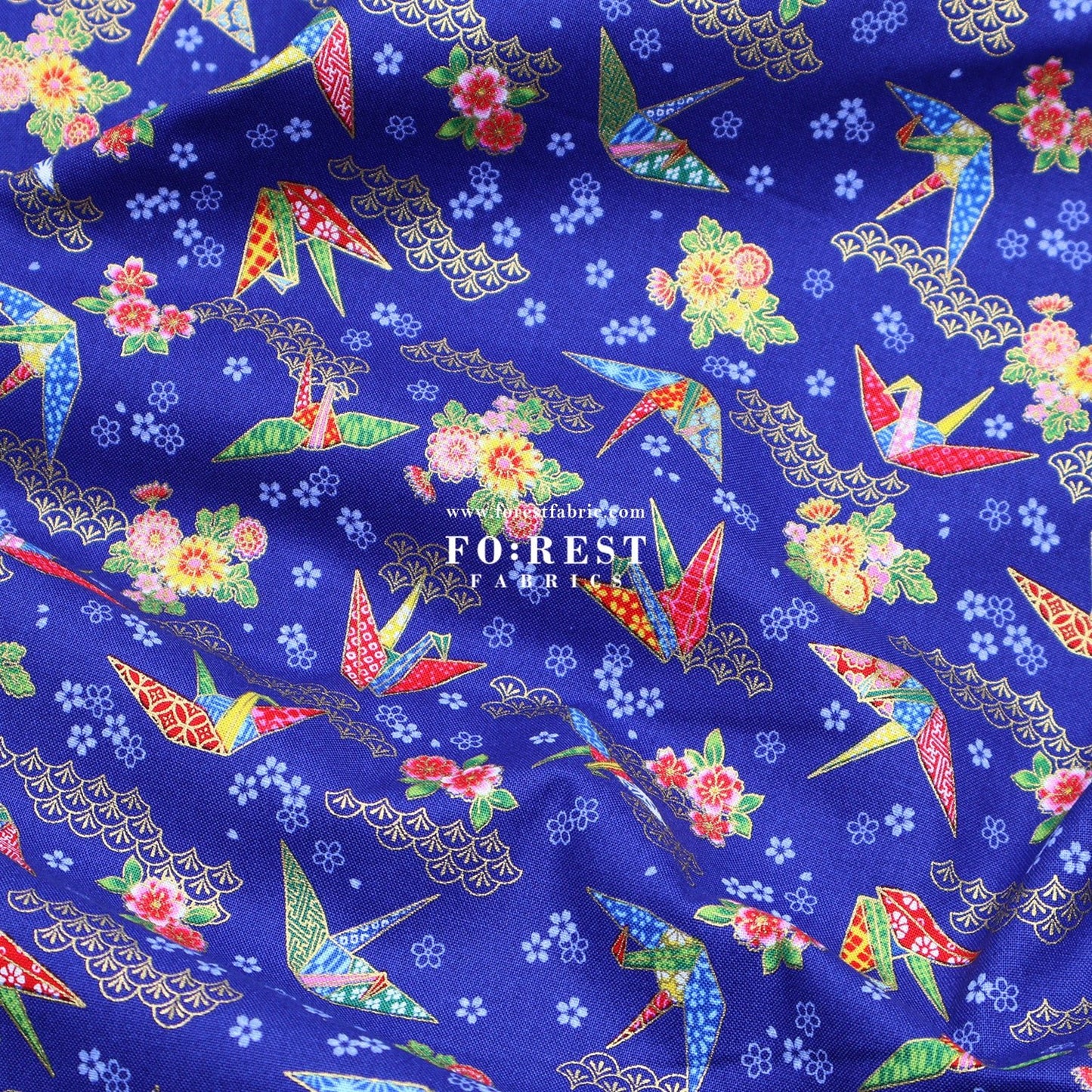 cotton - Thousand Paper Cranes - FO:REST Fabric 布恩堂Liberty fabrictana lawnjapanese fabricykk zipper