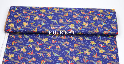 cotton - Thousand Paper Cranes - FO:REST Fabric 布恩堂Liberty fabrictana lawnjapanese fabricykk zipper