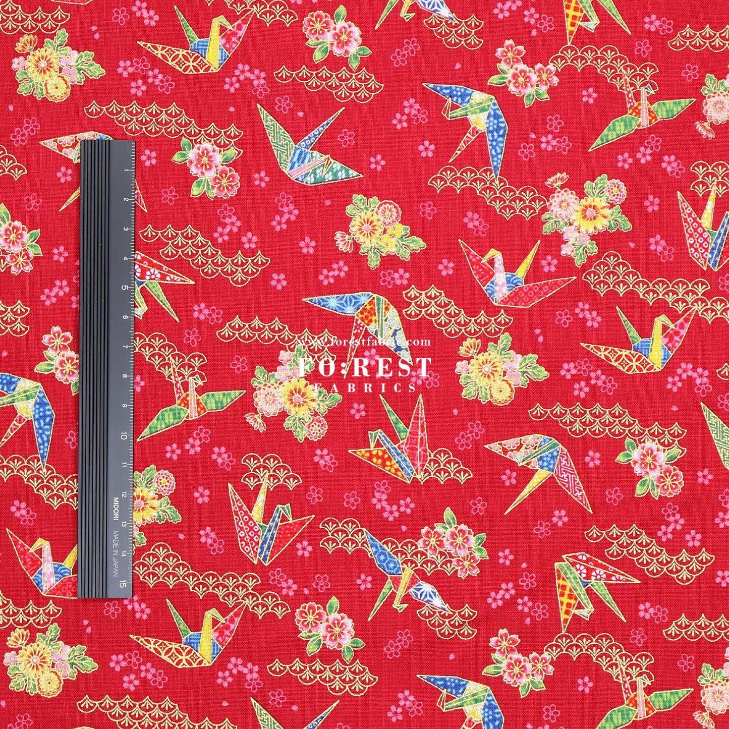 cotton - Thousand Paper Cranes - FO:REST Fabric 布恩堂Liberty fabrictana lawnjapanese fabricykk zipper
