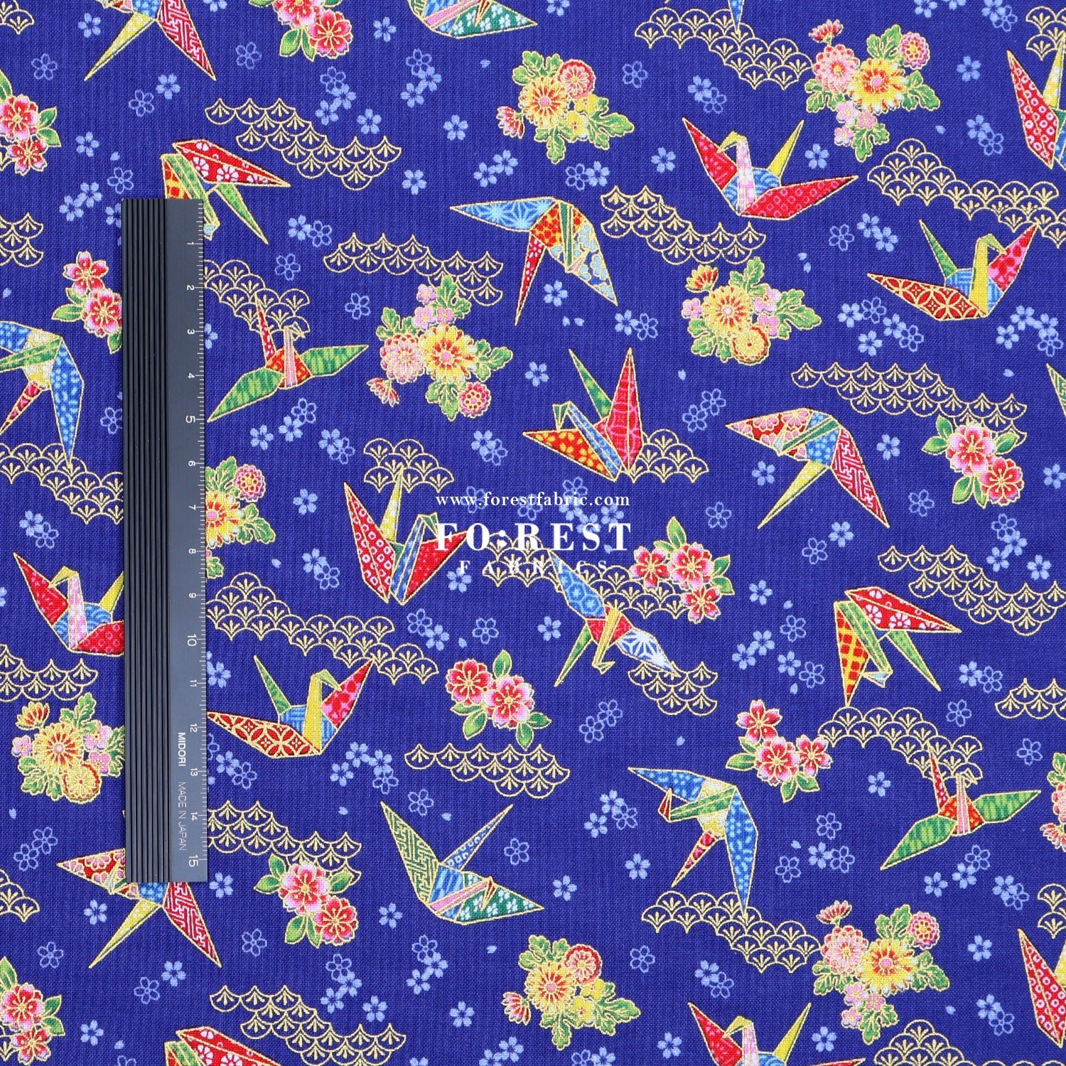 cotton - Thousand Paper Cranes - FO:REST Fabric 布恩堂Liberty fabrictana lawnjapanese fabricykk zipper
