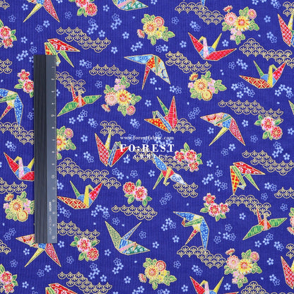 cotton - Thousand Paper Cranes - FO:REST Fabric 布恩堂Liberty fabrictana lawnjapanese fabricykk zipper