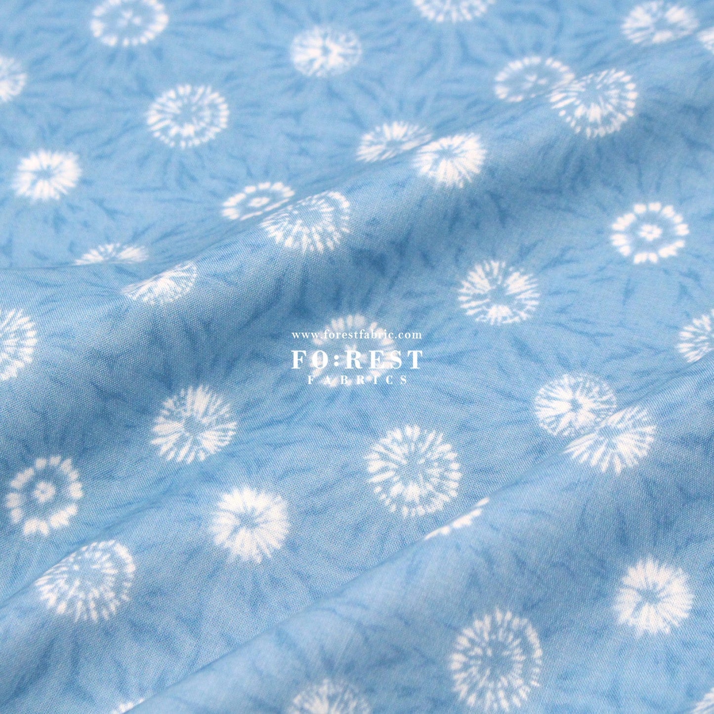 cotton - Tie - dye style Snow 扎染風 fabric Dark - FO:REST Fabric 布恩堂Liberty fabrictana lawnjapanese fabricykk zipper