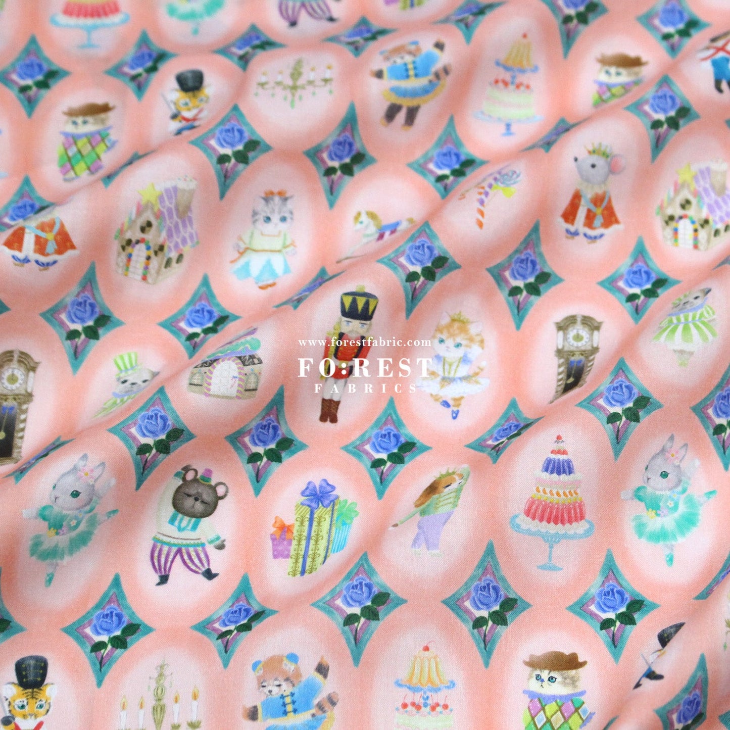 cotton - Twinkle Toy fabric - FO:REST Fabric 布恩堂Liberty fabrictana lawnjapanese fabricykk zipper