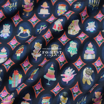 cotton - Twinkle Toy fabric - FO:REST Fabric 布恩堂Liberty fabrictana lawnjapanese fabricykk zipper