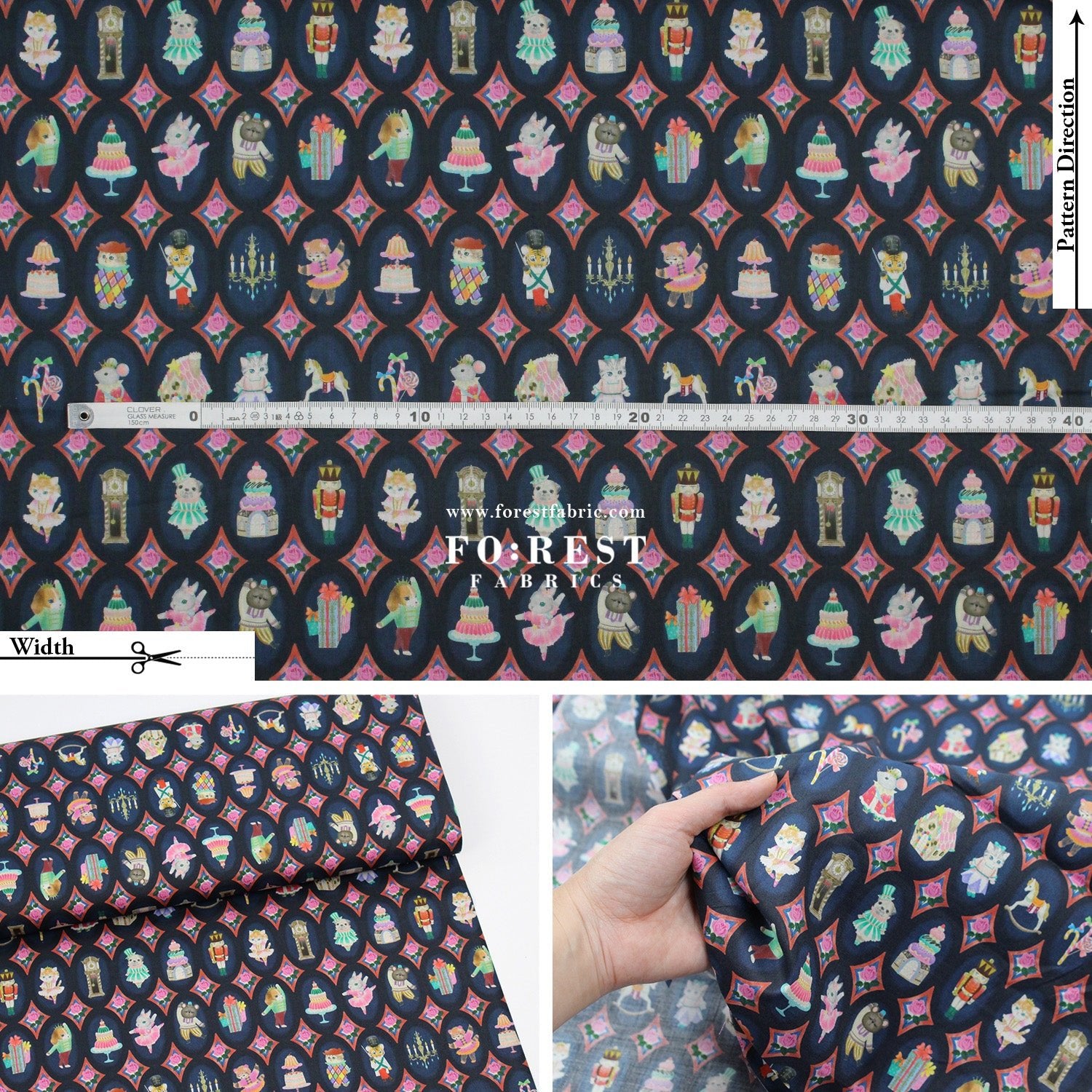 cotton - Twinkle Toy fabric - FO:REST Fabric 布恩堂Liberty fabrictana lawnjapanese fabricykk zipper