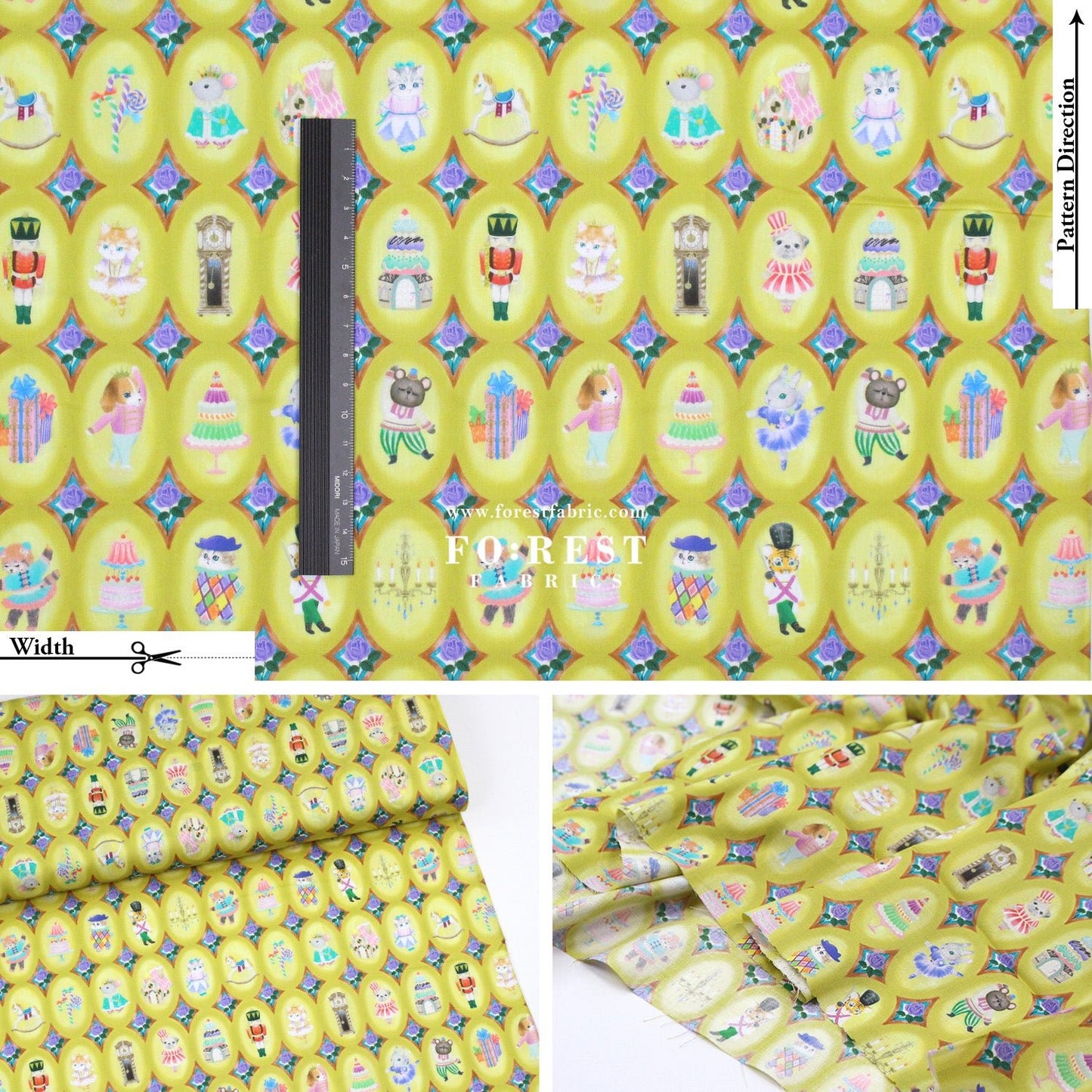 cotton - Twinkle Toy fabric - FO:REST Fabric 布恩堂Liberty fabrictana lawnjapanese fabricykk zipper