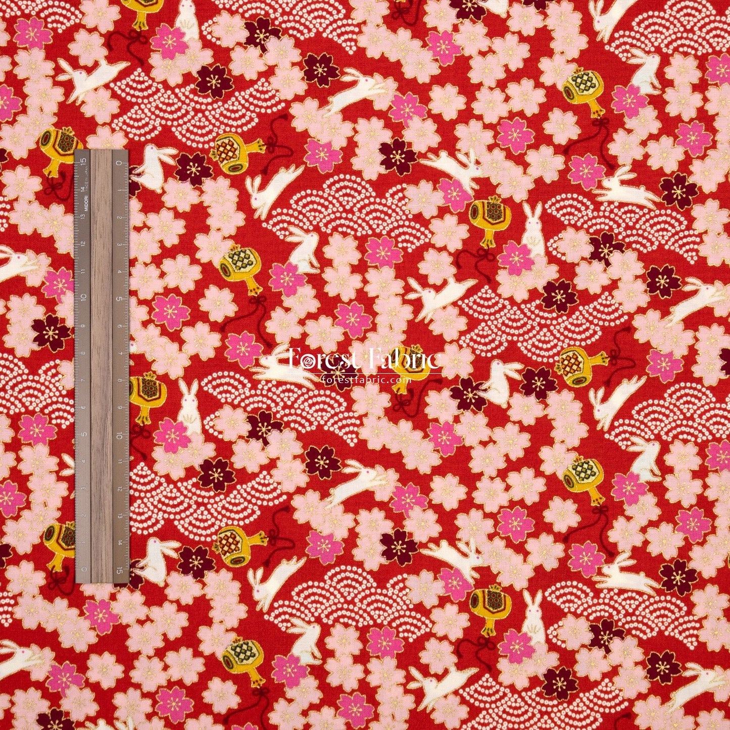 cotton - Usagi Rabbit fabric - FO:REST Fabric 布恩堂Liberty fabrictana lawnjapanese fabricykk zipper