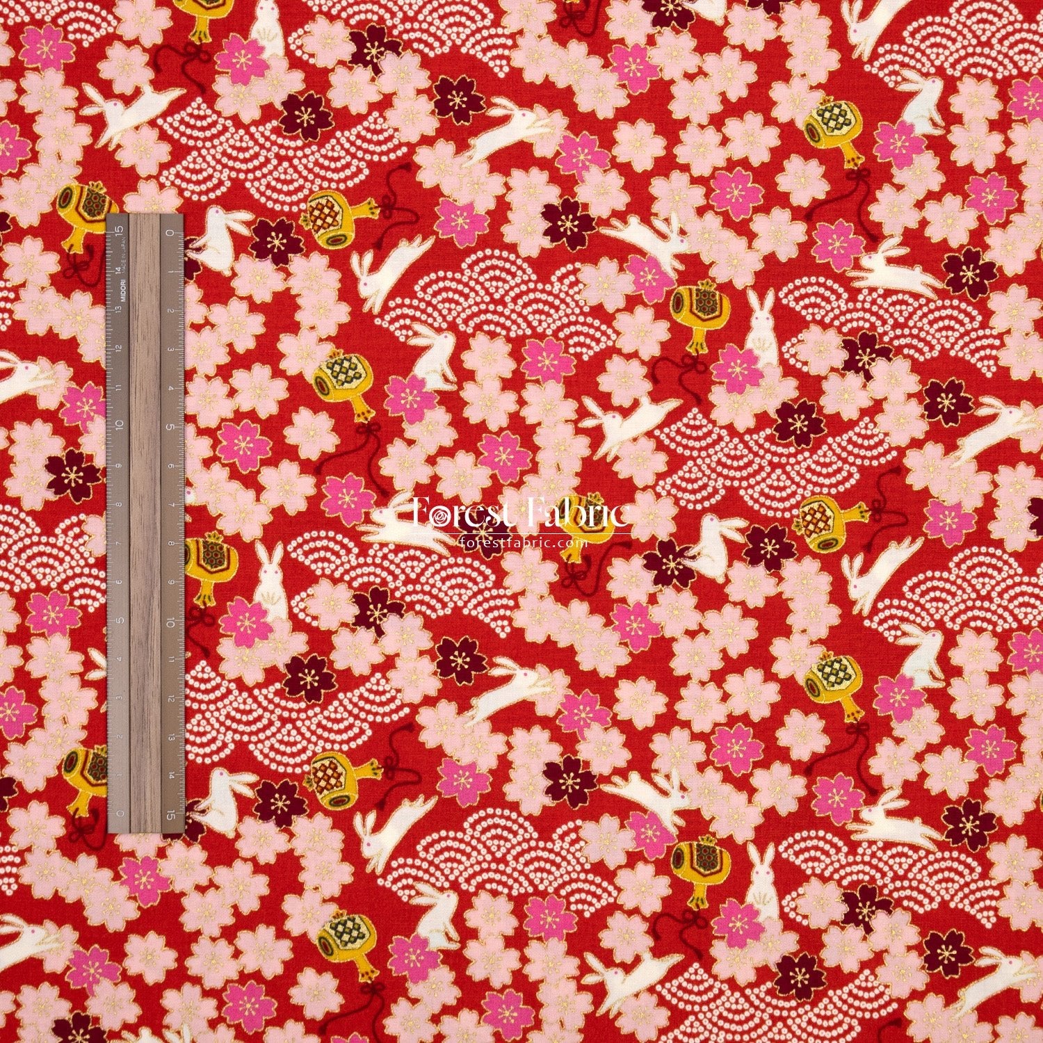 cotton - Usagi Rabbit fabric - FO:REST Fabric 布恩堂Liberty fabrictana lawnjapanese fabricykk zipper