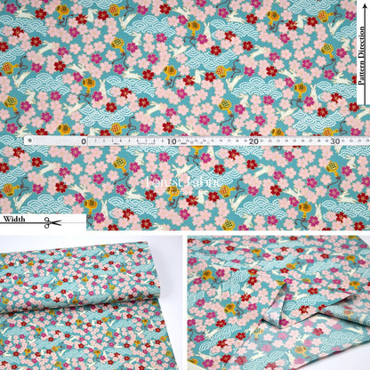 cotton - Usagi Rabbit fabric - FO:REST Fabric 布恩堂Liberty fabrictana lawnjapanese fabricykk zipper