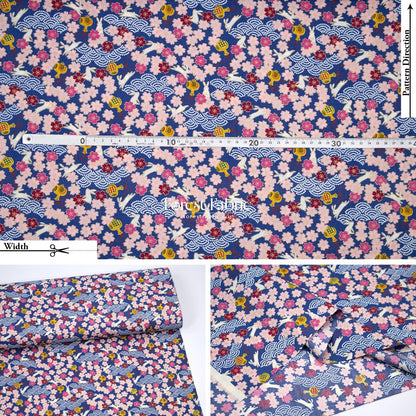 cotton - Usagi Rabbit fabric - FO:REST Fabric 布恩堂Liberty fabrictana lawnjapanese fabricykk zipper