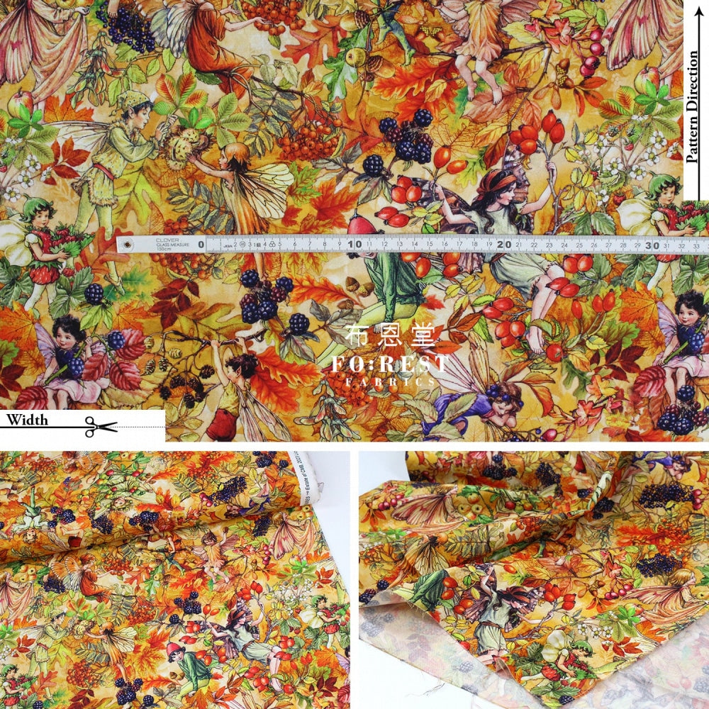 Cotton - Very Berry Fairy Fabric