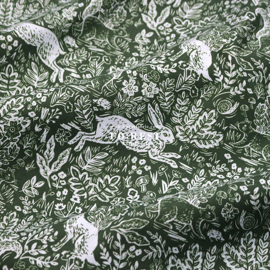 cotton - Wildwood Fable Green - FO:REST Fabric 布恩堂Liberty fabrictana lawnjapanese fabricykk zipper