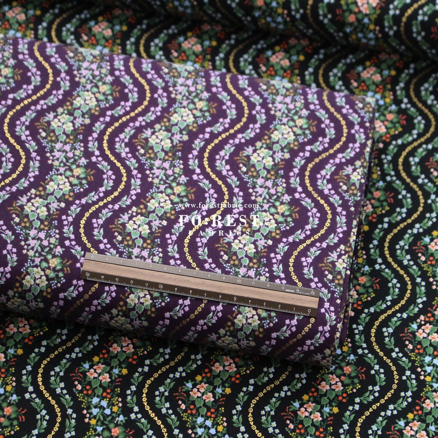 cotton - Wildwood Vines fabric - FO:REST Fabric 布恩堂Liberty fabrictana lawnjapanese fabricykk zipper