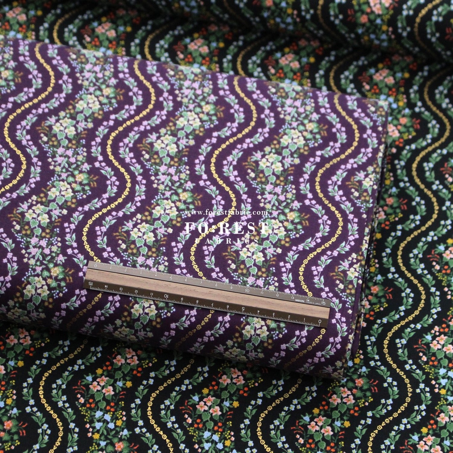 cotton - Wildwood Vines fabric - FO:REST Fabric 布恩堂Liberty fabrictana lawnjapanese fabricykk zipper