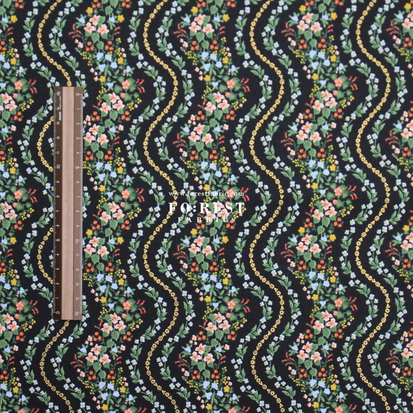 cotton - Wildwood Vines fabric - FO:REST Fabric 布恩堂Liberty fabrictana lawnjapanese fabricykk zipper