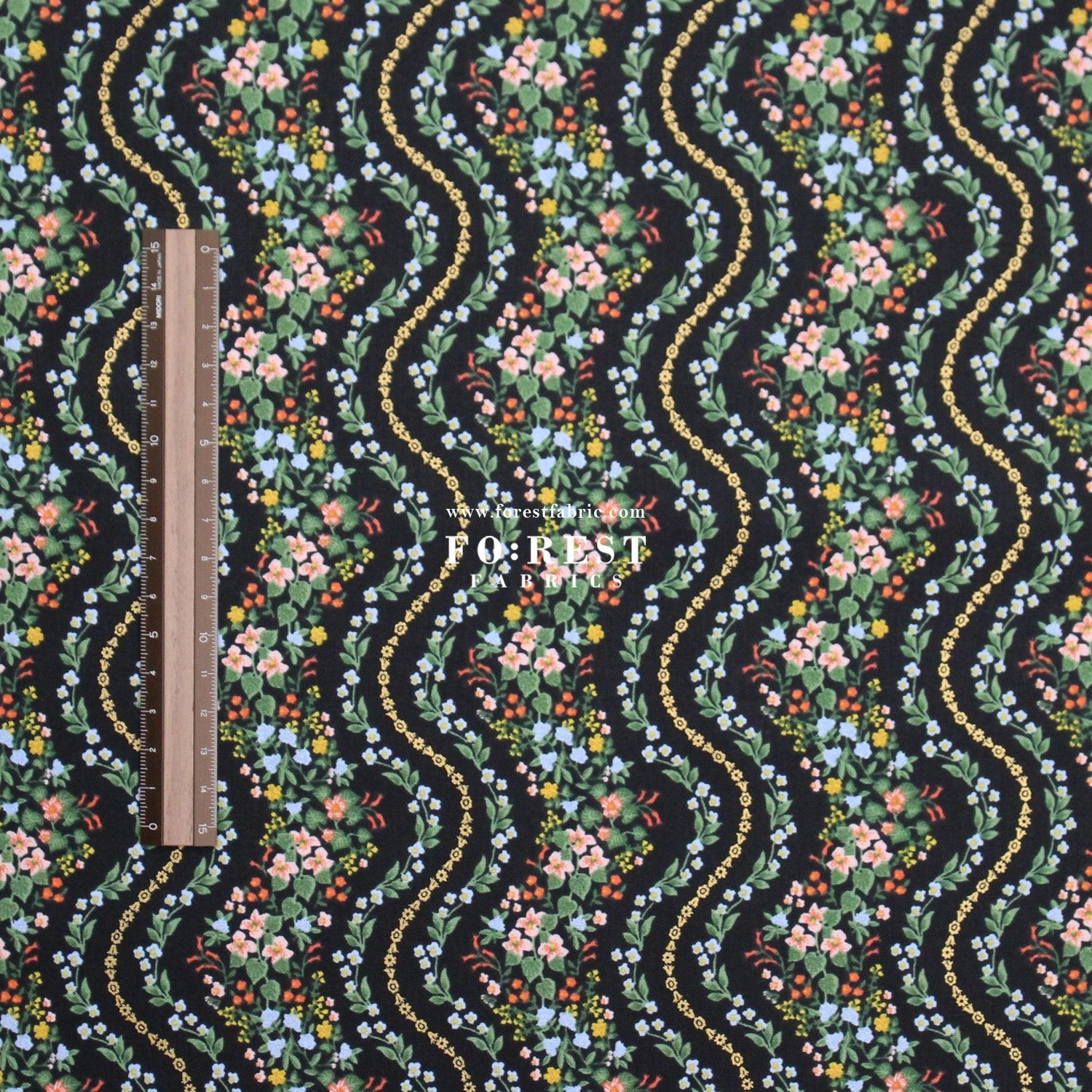 cotton - Wildwood Vines fabric - FO:REST Fabric 布恩堂Liberty fabrictana lawnjapanese fabricykk zipper