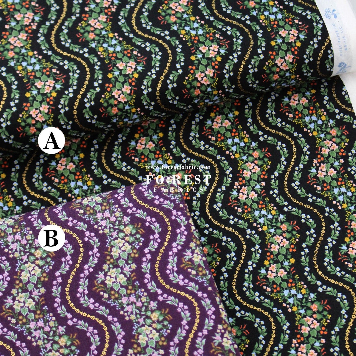 cotton - Wildwood Vines fabric - FO:REST Fabric 布恩堂Liberty fabrictana lawnjapanese fabricykk zipper