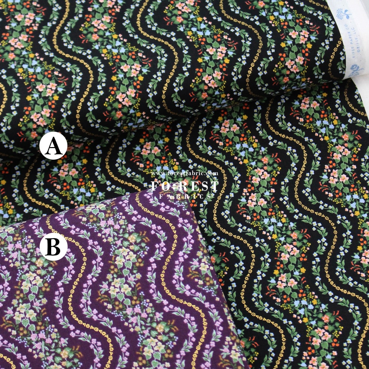 cotton - Wildwood Vines fabric - FO:REST Fabric 布恩堂Liberty fabrictana lawnjapanese fabricykk zipper