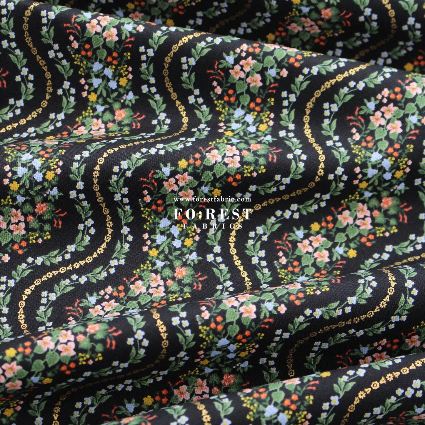 cotton - Wildwood Vines fabric - FO:REST Fabric 布恩堂Liberty fabrictana lawnjapanese fabricykk zipper