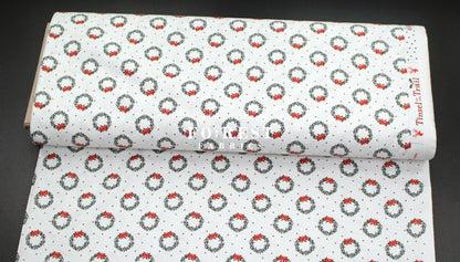 cotton - Wreath Noel Fabric - FO:REST Fabric 布恩堂Liberty fabrictana lawnjapanese fabricykk zipper