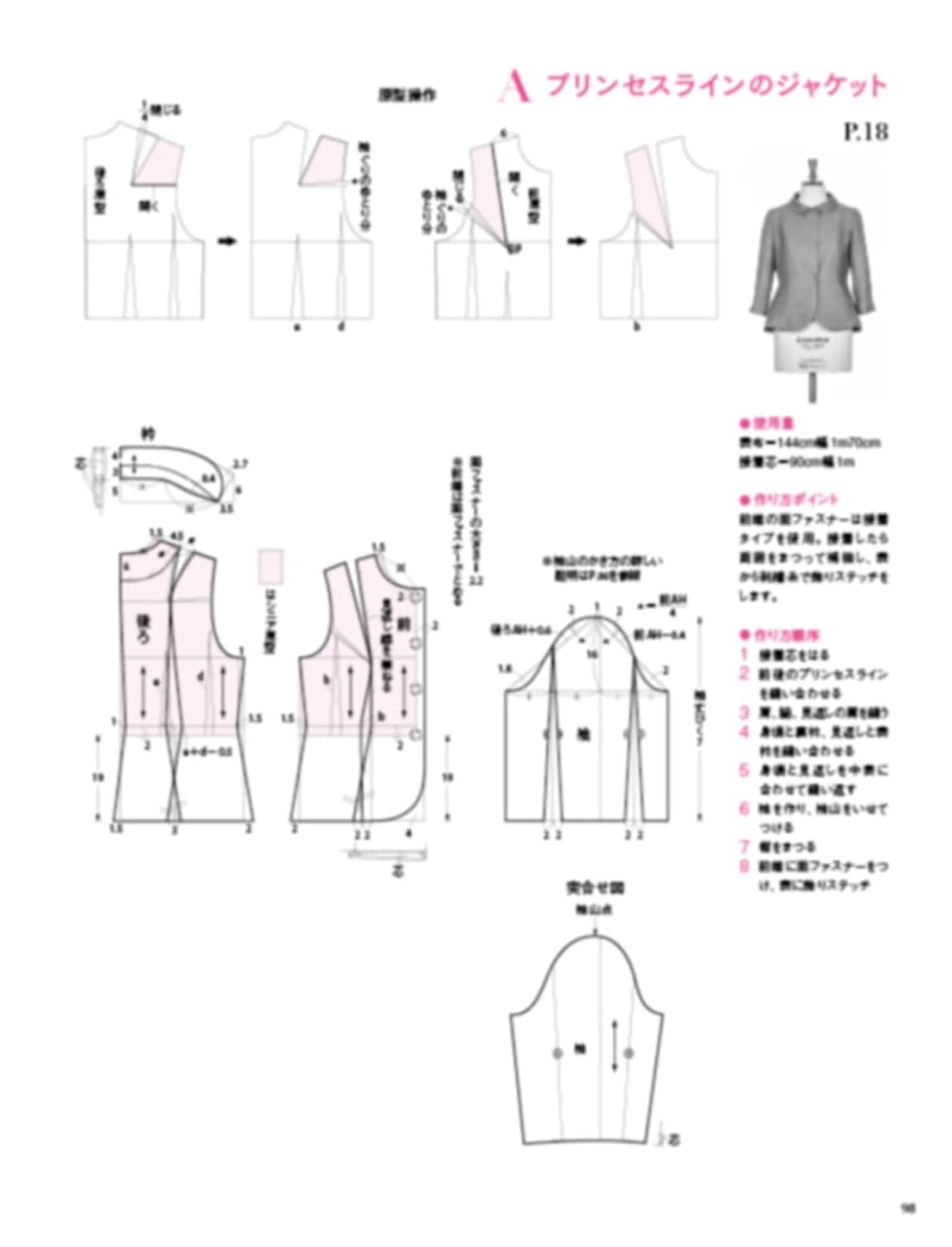 Craft Books - Changing clothing design with senior patterns - FO:REST Fabric 布恩堂Liberty fabrictana lawnjapanese fabricykk zipper
