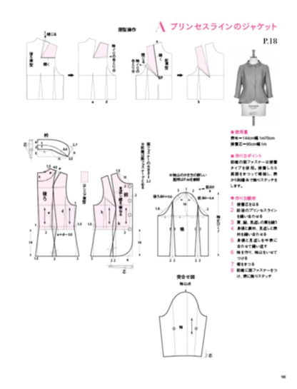 Craft Books - Changing clothing design with senior patterns - FO:REST Fabric 布恩堂Liberty fabrictana lawnjapanese fabricykk zipper