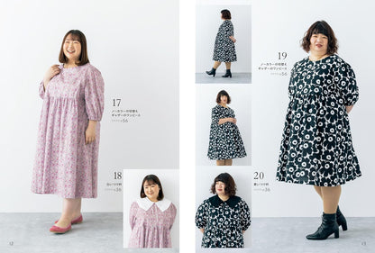 Craft Books - Clothes that make chubby people looks cute - FO:REST Fabric 布恩堂Liberty fabrictana lawnjapanese fabricykk zipper