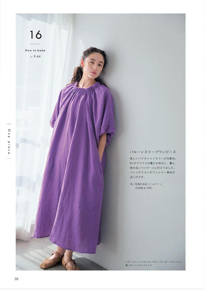 Craft Books - Stylist Kana Sato's Sewing Book - FO:REST Fabric 布恩堂Liberty fabrictana lawnjapanese fabricykk zipper