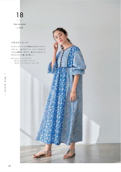 Craft Books - Stylist Kana Sato's Sewing Book - FO:REST Fabric 布恩堂Liberty fabrictana lawnjapanese fabricykk zipper