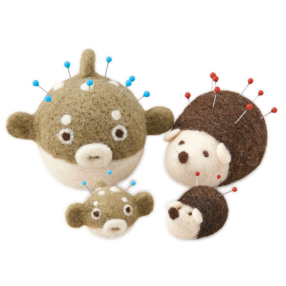 Cuteeee Wool felt pincushion 羊毛氈針墊 - FO:REST Fabric 布恩堂Liberty fabrictana lawnjapanese fabricykk zipper