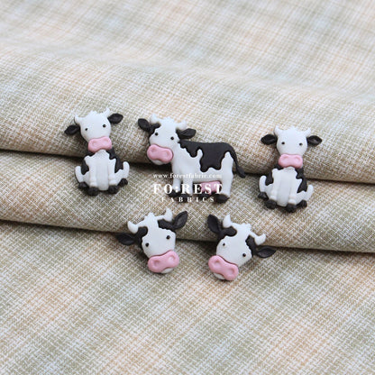 Dairy Cows Buttons - FO:REST Fabric 布恩堂Liberty fabrictana lawnjapanese fabricykk zipper