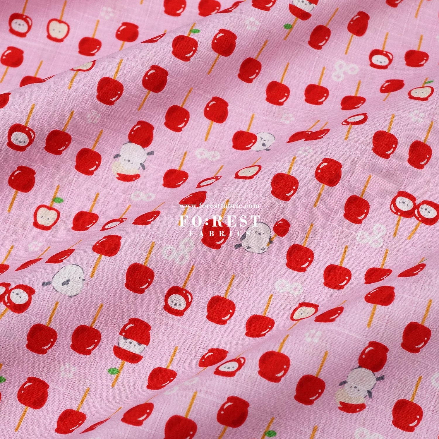 Dobby - Apple Candy Shima - enaga fabric - FO:REST Fabric 布恩堂Liberty fabrictana lawnjapanese fabricykk zipper