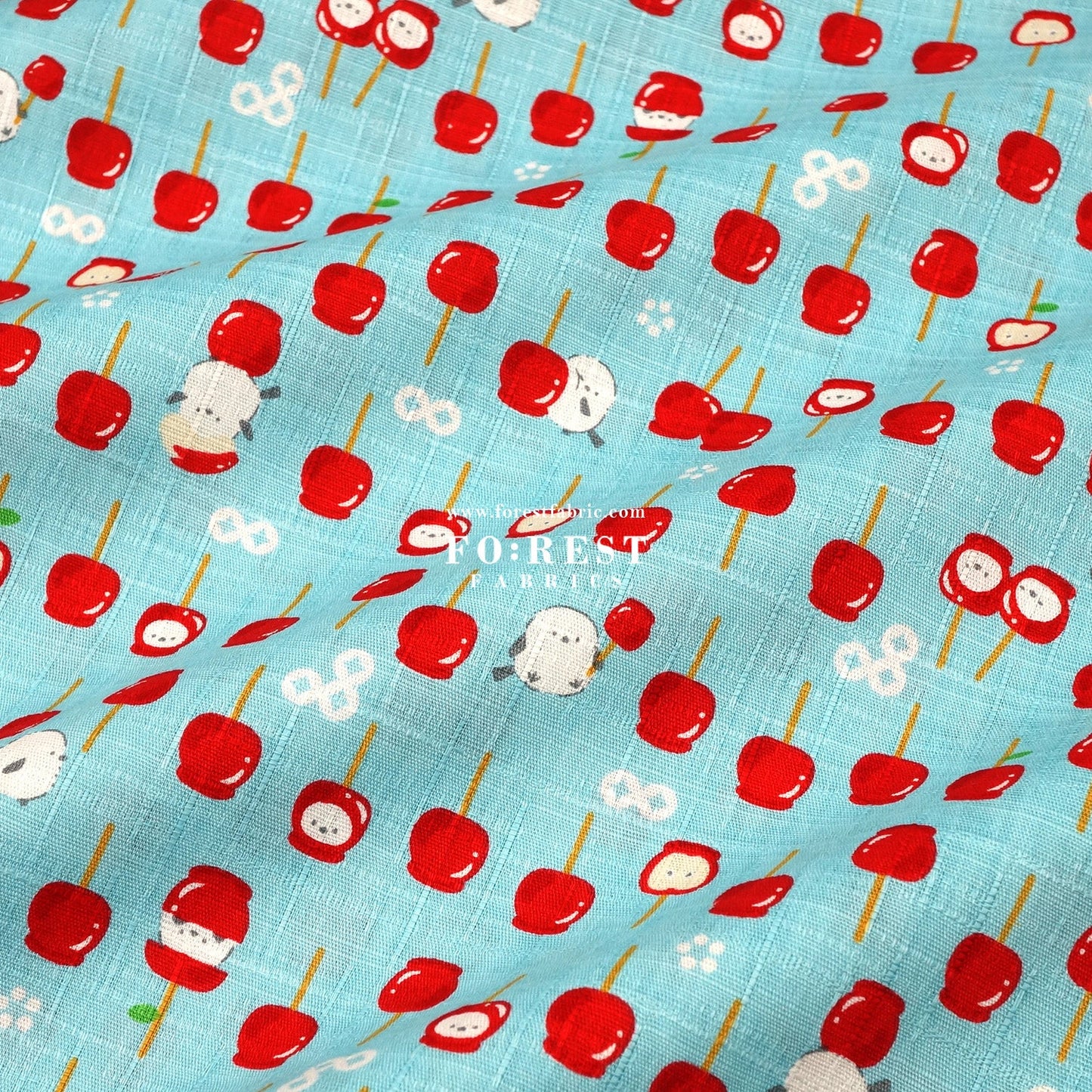 Dobby - Apple Candy Shima - enaga fabric - FO:REST Fabric 布恩堂Liberty fabrictana lawnjapanese fabricykk zipper