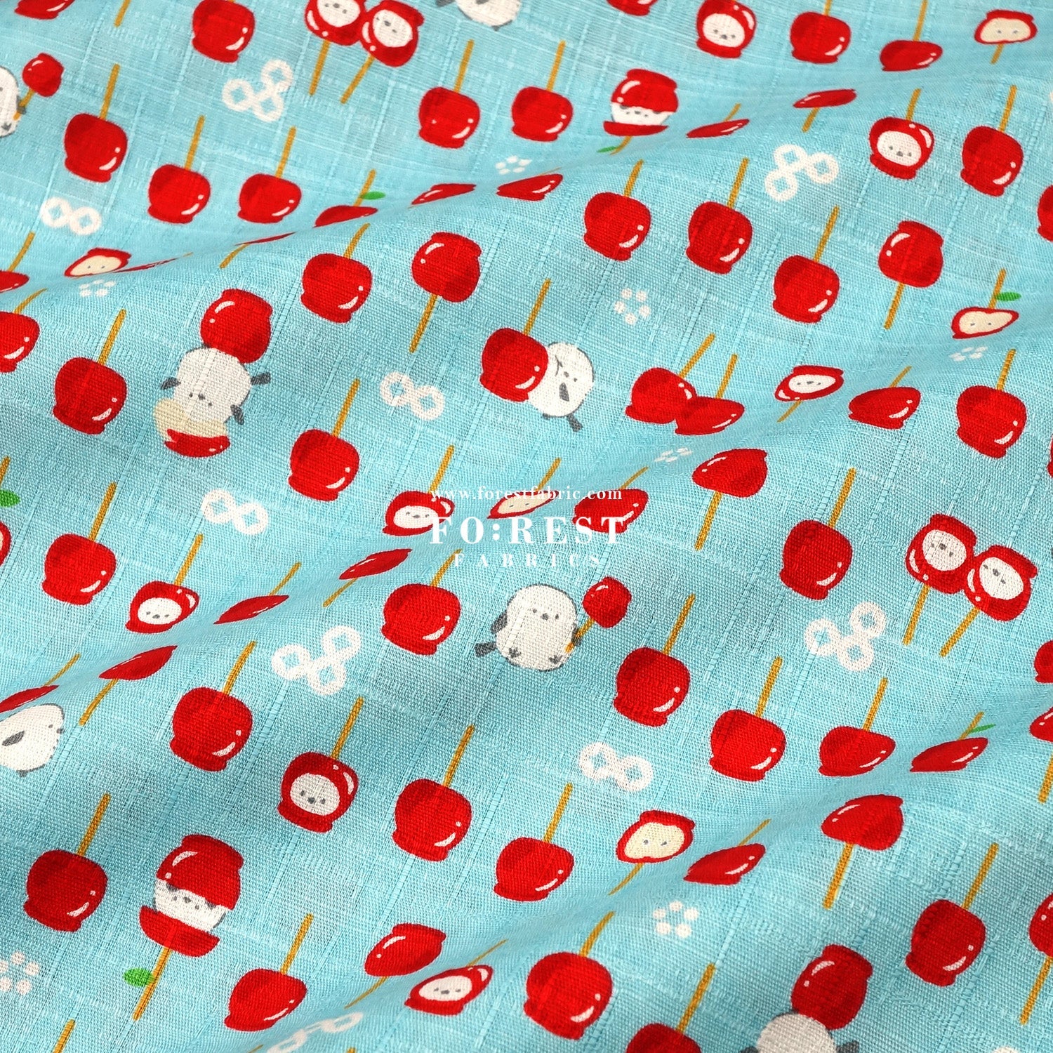 Dobby - Apple Candy Shima - enaga fabric - FO:REST Fabric 布恩堂Liberty fabrictana lawnjapanese fabricykk zipper