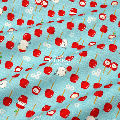 Dobby - Apple Candy Shima - enaga fabric - FO:REST Fabric 布恩堂Liberty fabrictana lawnjapanese fabricykk zipper