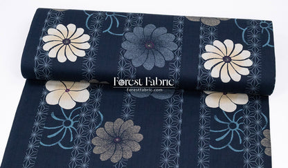 dobby - Asanoha Floral fabric - FO:REST Fabric 布恩堂Liberty fabrictana lawnjapanese fabricykk zipper