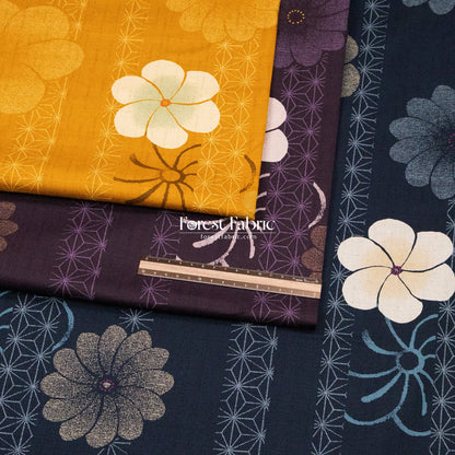 dobby - Asanoha Floral fabric - FO:REST Fabric 布恩堂Liberty fabrictana lawnjapanese fabricykk zipper