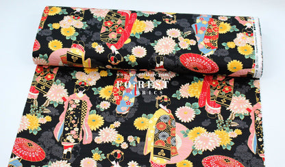 Dobby - Kyoto Geisha Japanese Style fabric - FO:REST Fabric 布恩堂Liberty fabrictana lawnjapanese fabricykk zipper