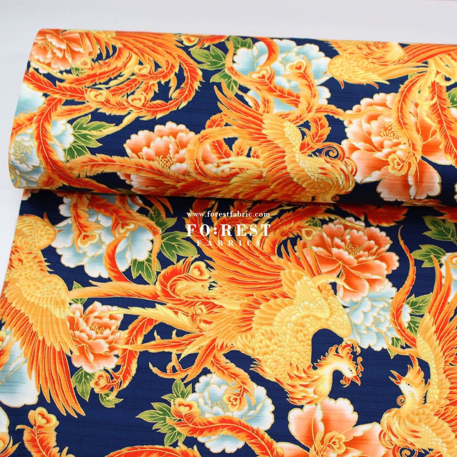 Dobby - Phoenix Japanese Style fabric - FO:REST Fabric 布恩堂Liberty fabrictana lawnjapanese fabricykk zipper