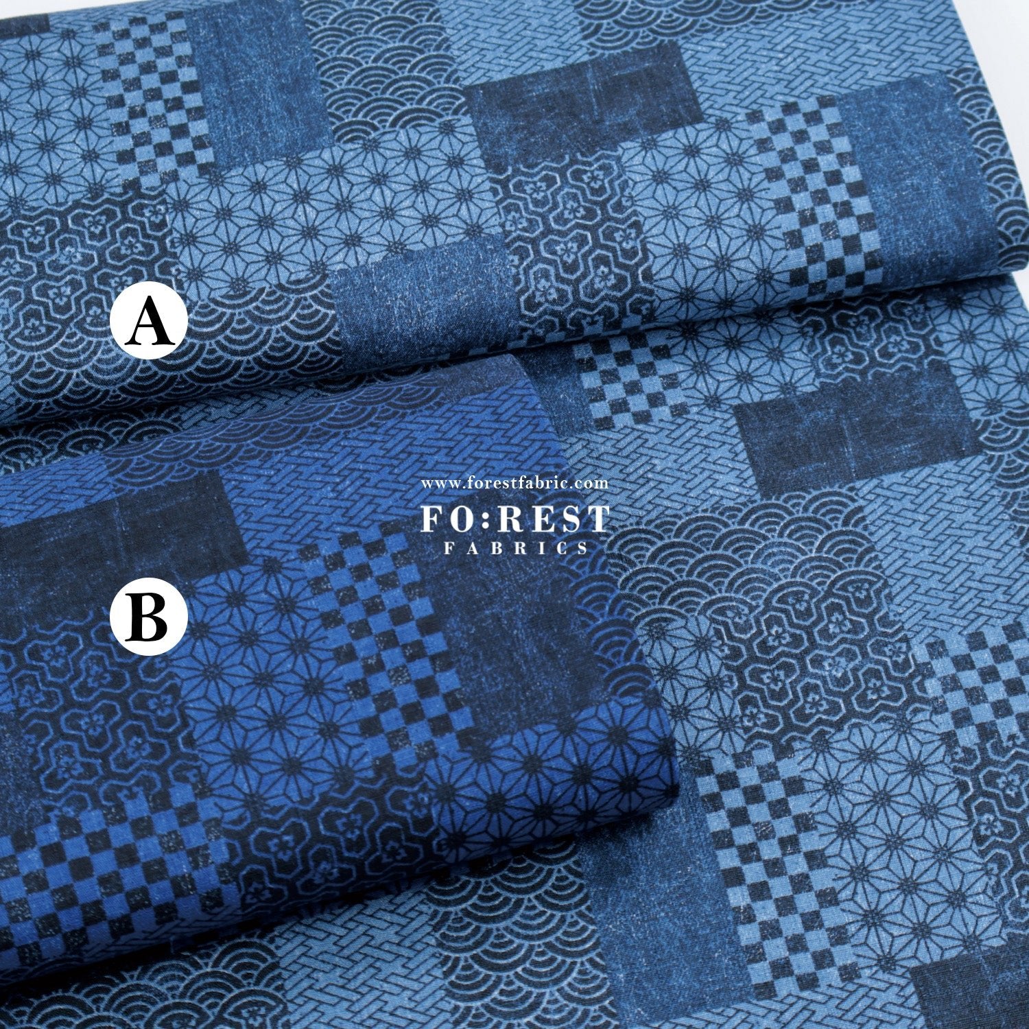Dobby - Quilting style traditional Japanese fabric - FO:REST Fabric 布恩堂Liberty fabrictana lawnjapanese fabricykk zipper